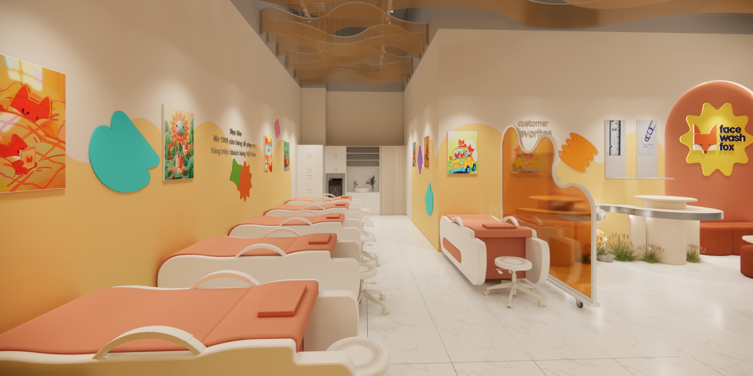 Không gian Face Wash Fox tại AEON Mall Hà Đông