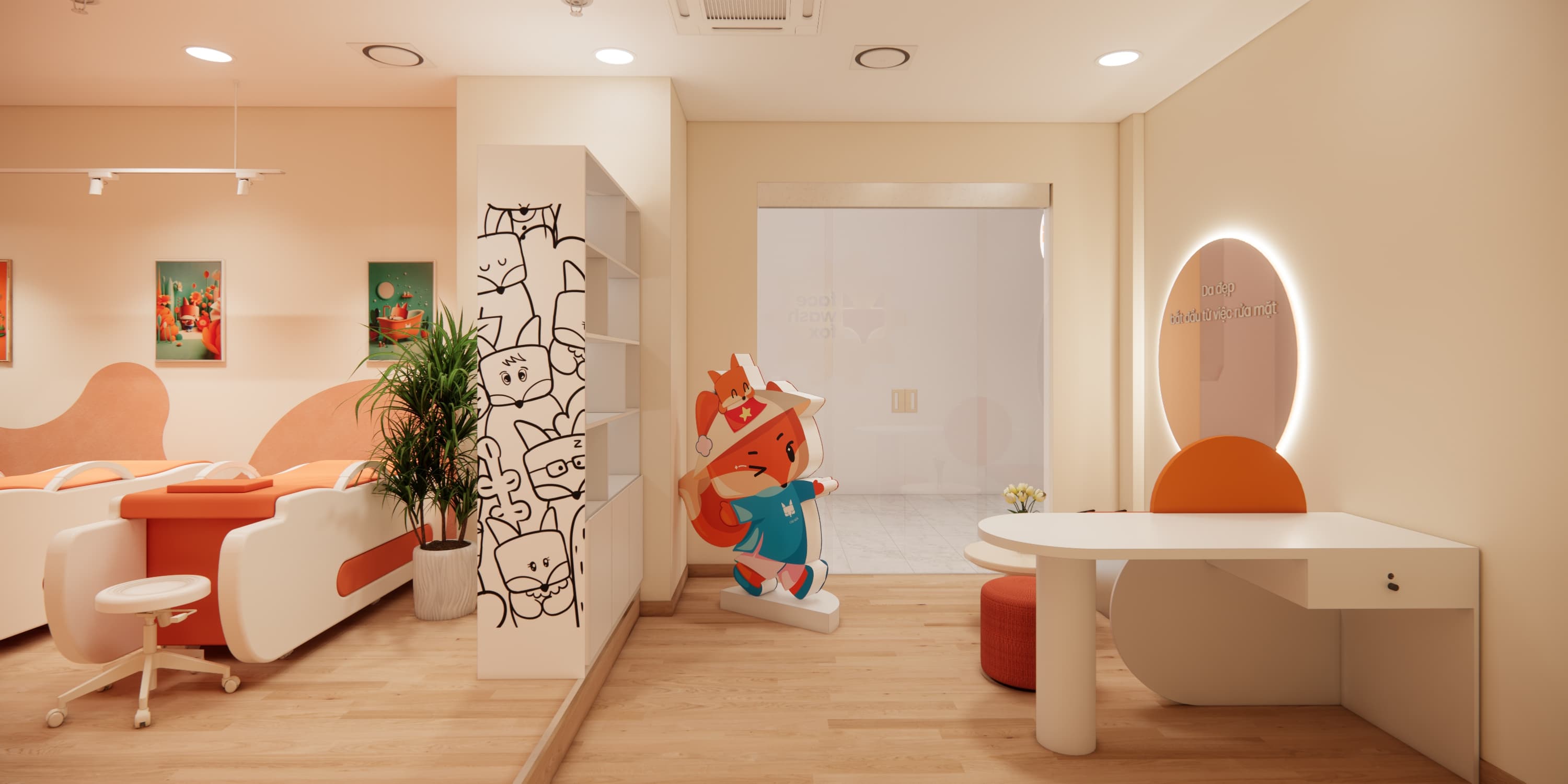Không gian Face Wash Fox Lotte Liễu Giai