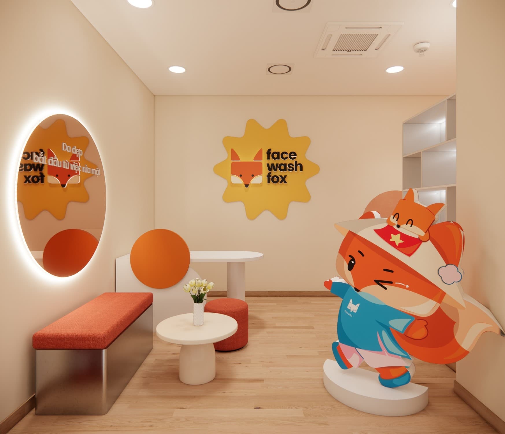 Nội thất Face Wash Fox Lotte Liễu Giai